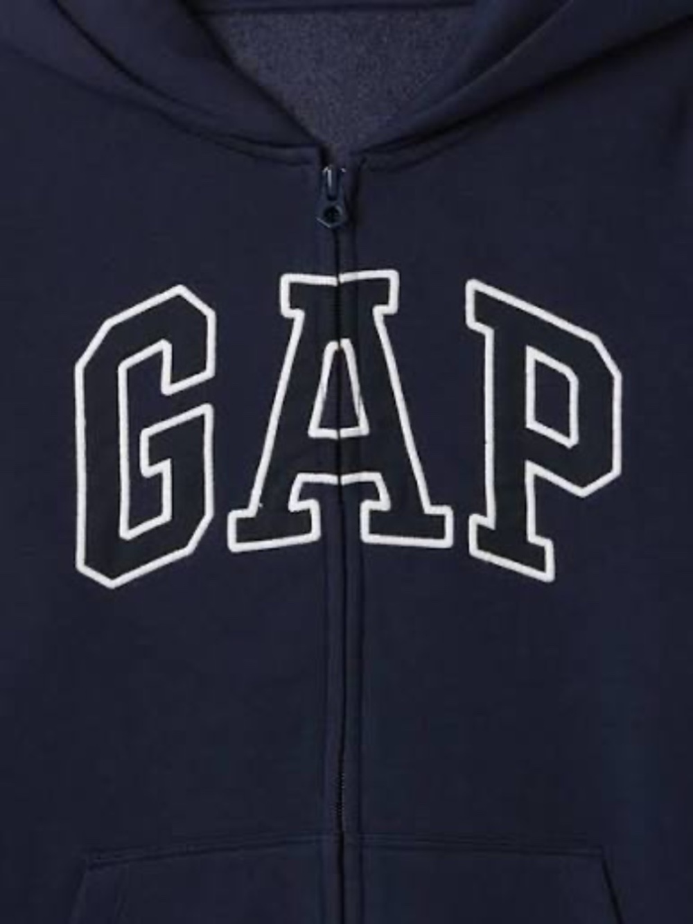 GAP Kids Dark Navy Zip Front Hoodie